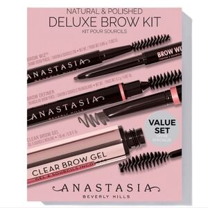 NiB Anastasia Beverly Hills Natural & Polished Brow Kit - Dark Brown